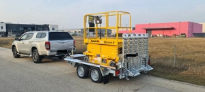 Új gépszállító utánfutó (255x150cm - 2700kg) akciósan bruttó 1.590.000 Ft - kép 2