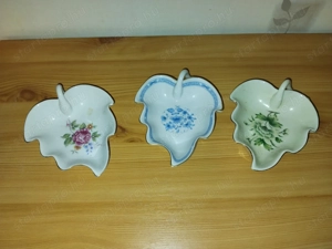 Hollóházi porcelán levéltálkák