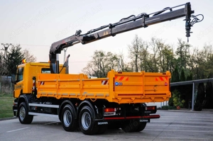 SCANIA P380 - 6X4 Billenőplatós - Darugémes teherautó EURO 4 - kép 2