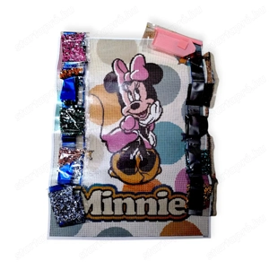 Disney Minnie egér gyémánt kirakó készlet   15 000 strasszal, 40x30 cm - kép 2