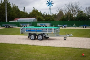 Új SEBAL MAGICUS 300 (300 x 150 cm, 750 kg) alsókerekes utánfutó, rakományrögzítő hálóval  - kép 3