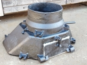 Viadrus U22 kazánra füst kimenő kémény idom 160-as - kép 2