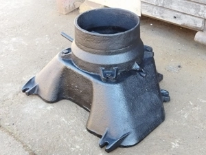 Viadrus U22 kazánra füst kimenő kémény idom 160-as - kép 5