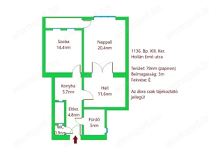 Kiadó lakás XIII. kerületben, a Hollán Ernő utcában, mindössze pár lépésre a Margit-szigettől. - kép 16