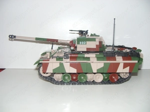 Lego 2. Világháborús német álcázott Panther Párduc Tank 16x37x16cm 2140db + 6 katona ÚJ - kép 4