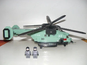 Lego Swat Modern hadviselés Kaman K-MAX Dupla rotoros helikopter 35x38x19cm ÚJ - kép 8