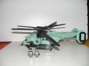 Lego Swat Modern hadviselés Kaman K-MAX Dupla rotoros helikopter 35x38x19cm ÚJ - kép 10