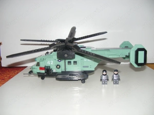 Lego Swat Modern hadviselés Kaman K-MAX Dupla rotoros helikopter 35x38x19cm ÚJ - kép 4