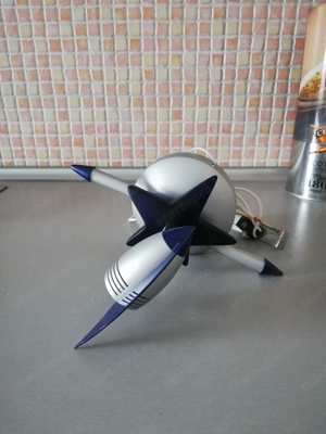 Újszerű Eglo ezüst fali spotlámpa kék csillaggal (égő nélkül)