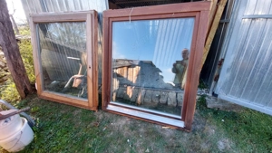 Bukó nyiló fa ablak sz;120 m;138 cm 2 db hőszigetelt 2 réteg üveg kép szerinti állapot egyben ha vis
