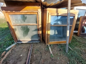 Bukó nyiló osztott fa ablak sz;104 m;122 cm 6 db hőszigetelt 2 réteg üveg kép szerinti állapot egybe