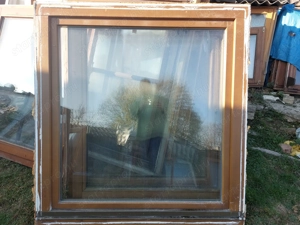 Bukó nyiló  fa ablak sz;123 m;132 cm hőszigetelt 2 réteg üveg kép szerinti állapot 35 ezer ft csere 