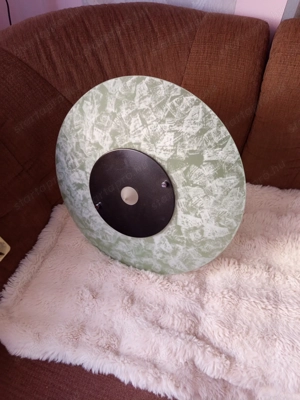 Modern függesztett mennyezeti lámpa   2 db, üvegburás, tejopál mintás - kép 2