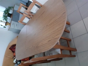 Bővíthető ovális étkezőasztal eladó   székek nélkül - kép 2