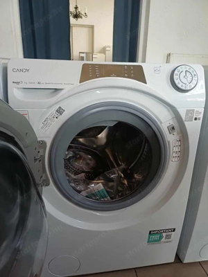 Sérült Új Candy RP4 476BWMR8-S Keskeny Mosógép [O376] 6 hónap garanciával