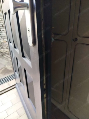 Befelé nyíló, balos tölgyfa, kazettás biztonsági bejárati ajtó eladó - kép 3