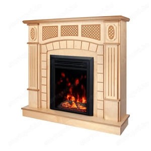 Kandallókészlet Amsterdam wood & Cris, Art Flame, 1120x1150x300 mm, 1500 W, Égő fa ropogó hanghatás - kép 2