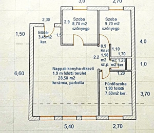 Ér utcán 61 nm-es 2 szoba-amerikai konyha-nappalis erkélyes fiatal tégla építésű lakás eladó. - kép 15