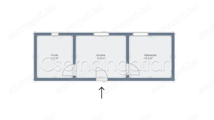 Kóny - központban kiadó garzon - kép 4
