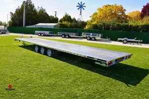 Új 8.5m-es autószállító utánfutó (3500kg-os) most csak bruttó 3.190.000 Ft - kép 1