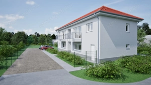 Pécsett a belváros közelében új építésű 1. emeleti, 2 szoba+ nappalis téglalakás eladó. - kép 7