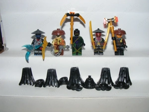 Lego Ninjago figurák Tiltott Ötök Ötös Drix Nokt Rox Kur Zarkt  figura fegyver ÚJ - kép 4