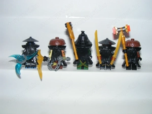 Lego Ninjago figurák Tiltott Ötök Ötös Drix Nokt Rox Kur Zarkt  figura fegyver ÚJ - kép 6