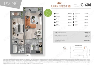 A XIII. ker. Szabolcs utcában 2 szobás lakás kiadó! - kép 14