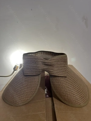 Eladó ÚJ összehajtható Szalma széles karimájú Napellenző kalap  - kép 2
