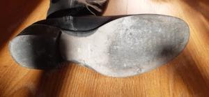 Fekete, olasz, női, bőr, hosszú szárú csizma eladó. - kép 2