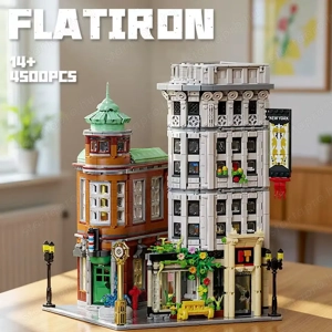 Lego komp. Creator Icons New York Flatiron Building moduláris ház 4500db Brickative design Lepin ÚJ