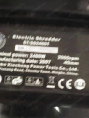 Ágdaráló,szecskázó eladó.STRAUS,2400W. - kép 2