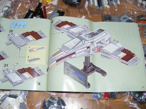 Lego komp. Star Wars 10240 Red Five X-wing Vörös 5-ös ucs 1550db Lepin új - kép 8