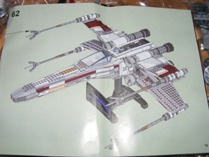 Lego komp. Star Wars 10240 Red Five X-wing Vörös 5-ös ucs 1550db Lepin új - kép 5