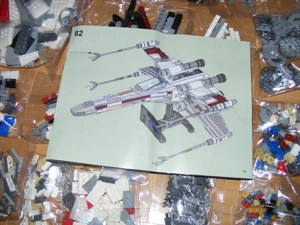 Lego komp. Star Wars 10240 Red Five X-wing Vörös 5-ös ucs 1550db Lepin új - kép 7