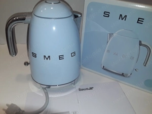Smeg 3 csészés elektromos vízforraló, kék, új - kép 2
