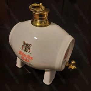 Kerámia söröshordó és krigli - kép 3