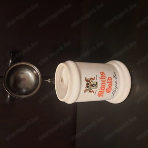 Kerámia söröshordó és krigli - kép 9