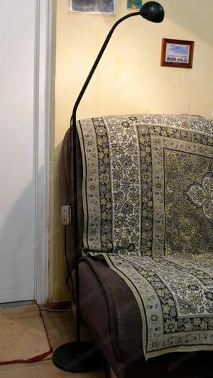 IKEA G9301 matt fekete állólámpa 230V-os tápegységgel, eladó