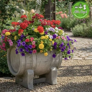 Boroshordó kő virágtartó - kép 2