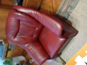 Valódi bőr  ülőgarnitúra ágyazható ágyneműtartos 350000ft zugló a kanapé három személyes kihuzható á - kép 2