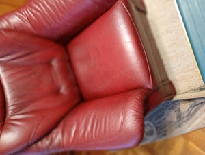 Valódi bőr  ülőgarnitúra ágyazható ágyneműtartos 350000ft zugló a kanapé három személyes kihuzható á - kép 3