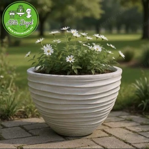 Modern kör alakú kültéri kaspó - kép 3