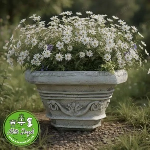 Virágláda bejárathoz kocka kaspó - kép 2