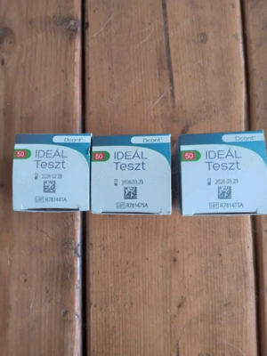 Vércukormérő, Ideál tesztcsík, ujjbegyszúró stb. eladó. - kép 2