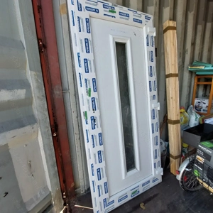 Hőszigetelt, vadonat új, építkezésből fel nem használt bejárati ajtó. (95x 210) - kép 3