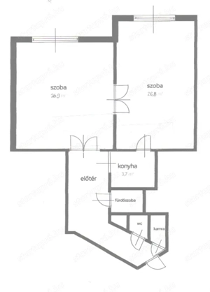 Gellért térnél a metróhoz közel lakás eladó, 1.emeleti, utcai 