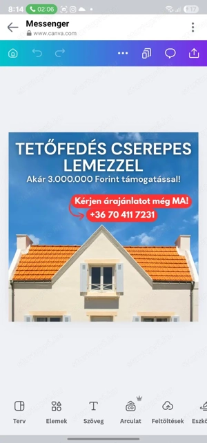 Tetőfedés cserepes lemez, tető javítás - kép 2