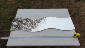 Hullámos fali tükör eladó, 80 cm