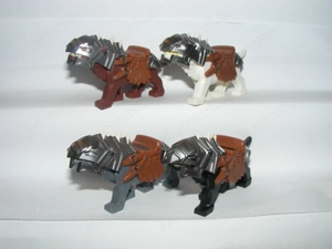 Lego Gyűrűk Ura Hobbit figurák 4db Ork ló Páncélozott Warg farkas figura ÚJ - kép 6
